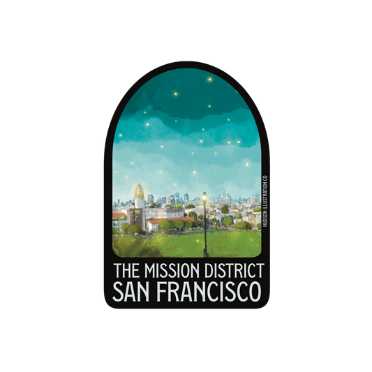 The Mission District San Francisco California Sticker/Magnet/Print/Postcard