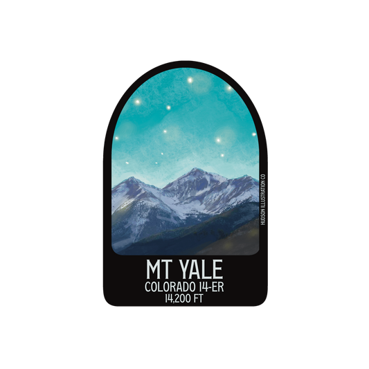 Mt. Yale Peak Colorado 14er - Sticker/Magnet/Print/Postcard