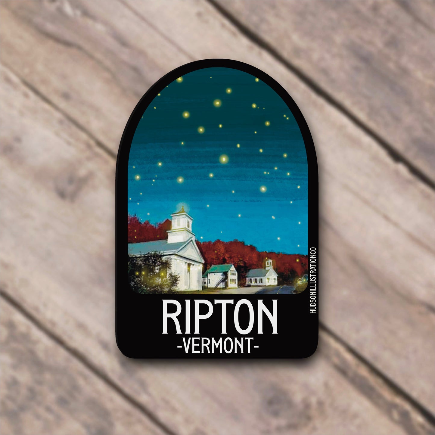 Ripton Vermont Sticker/Magnet/Print/Postcard