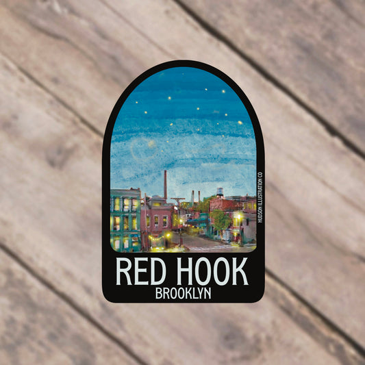 Red Hook Brooklyn NY Sticker/Magnet/Print/Postcard